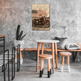 Funny Vintage Motorcycle Tin Sign - Retro Garage Decor, Classic Bike Wall Art for Man Cave, Bar, or Workshop，8x12 Inches (E - war dream, 8x12x0.08 IN)