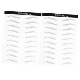 FRCOLOR 2sheets Eyebrow Sticker Simulation Artificial Eyebrow Hair-like Design for Creating