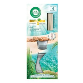 Air Wick® Aromatizante de Ambiente Reeds Diffuser Turquoise Oasis 6 Varitas de Ratán y 30 ml Aromatizante