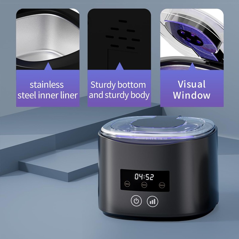Ultrasonic denture cleaner, Retainer Cleaner Machine for Dentures, Mouth Guards,