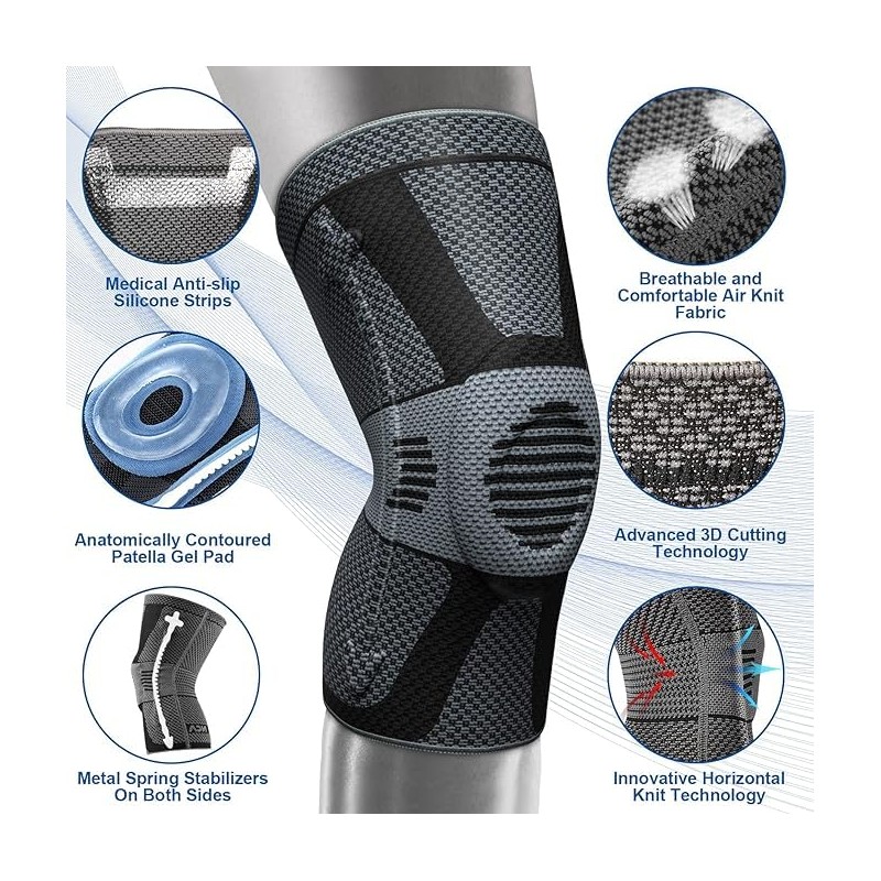NEENCA Knee Brace, Compressed Knee Support for Men Women with