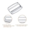 sourcing map 4Pcs Metal Slide Buckle, 2" Metal Zinc Alloy