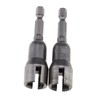Create idea 2pcs Wing Nut Drill Bit Socket Tool,1/4" Hex