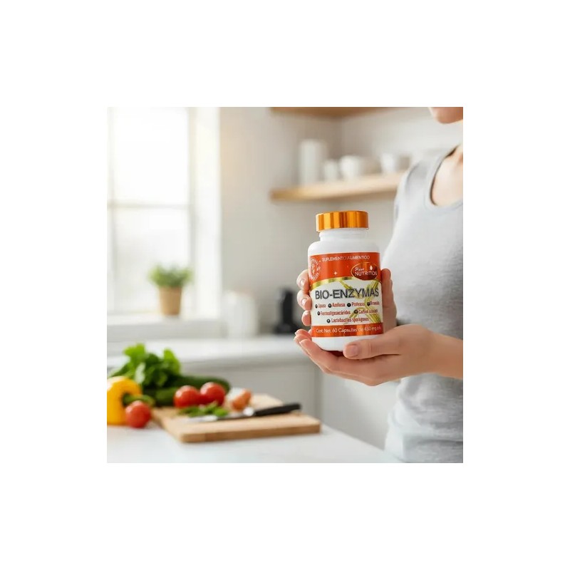 Enzimas Digestivas Keep Natural 60 Caps Mejor Digestión Sin Sabor
