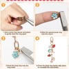 Starry 126Pcs Keychain Making Kit DIY Bag Charm Kit 25