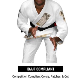 Hayabusa Ascend Lightweight Adult Jiu Jitsu BJJ Gi - White, A2