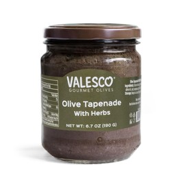 VALESCO Olive Tapenade with Fresh Herbs - Artisan Gourmet Dip and Spread for Charcuterie Boards, Bruschetta, and Sandwiches (6.7 fl oz)