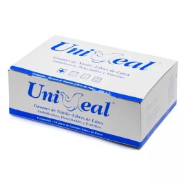 UniSeal Guantes De Nitrilo Uniseal Estériles 100 Pzas Talla Chica