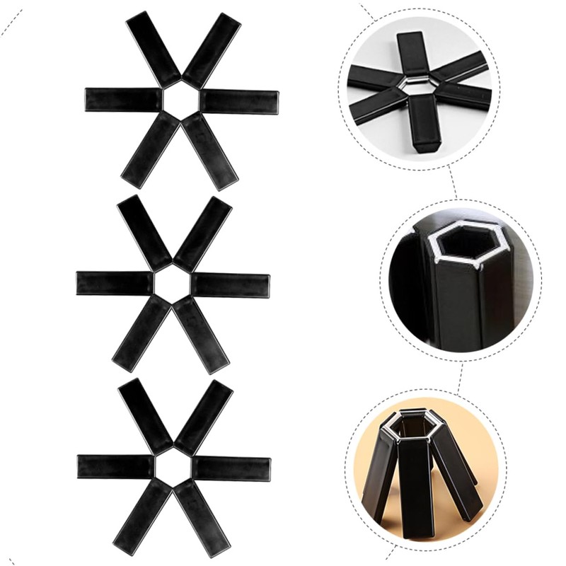 BIUDECO Folding Insulation Pad for Kitchen Pot Mat Heatproof Trivet