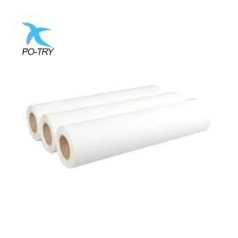 Po-Try 30CM*100M Digital Inkjet DTF PET Film 75U Thickness Double-sided Release Transfer Film RollColor: Transparent, Specifications: C1-30cm Double film