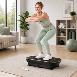 Vibration Plate Exercise Platform with Bluetooth, Anti-Slip Silicone Surface, Adjustable Vibration Modes, Home Workout Fitness Machine