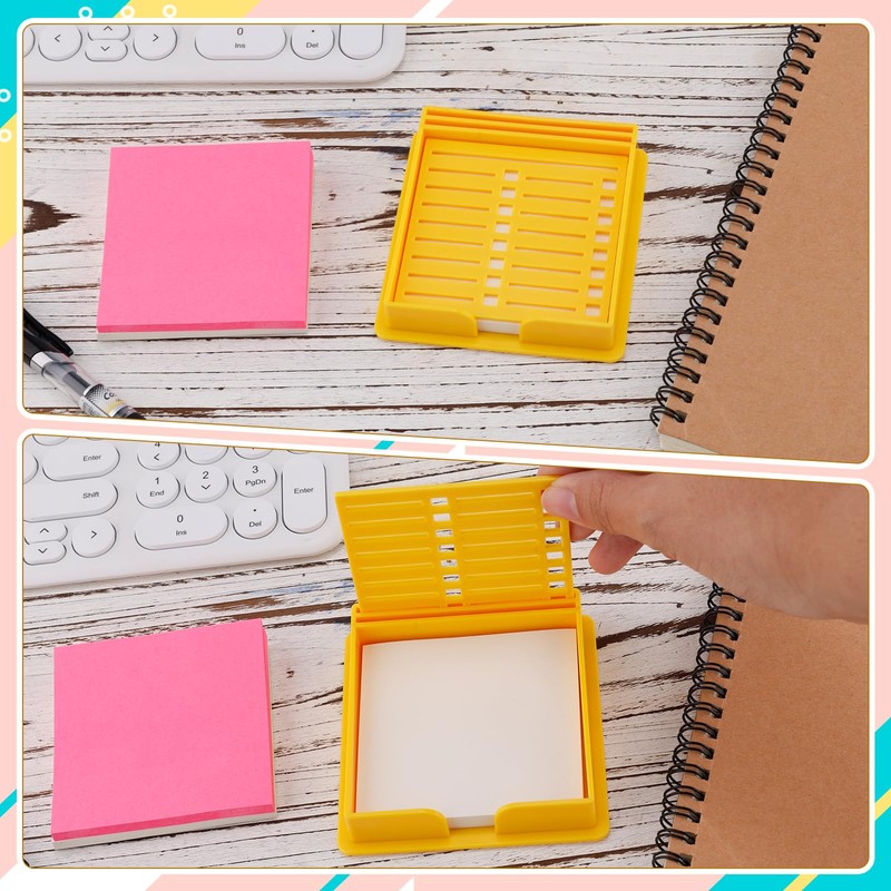 Sticky Note Stencil, Post Note Holder with Line Box Drawing