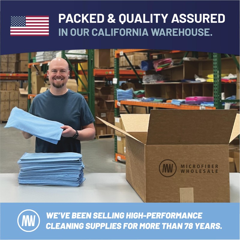 MW Pro Microfiber Cleaning Cloths (12 Pack) | Size 16"