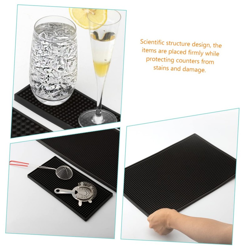 Alipis Barber Station Mats PVC Bar Pad Non-Slip Mat for