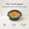 Oasier Slow Cooker Liners, Disposable Oval Large Size 13" x