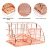 KAAKOW Rose Gold Desk Organizers and Accessories Office Supplies Set