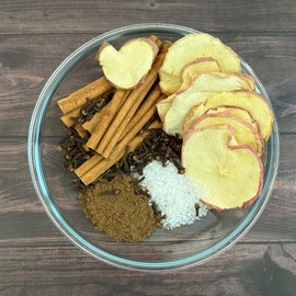 Potpourri Simmer Pot - Dried Apple Slices, Cloves, Cinnamon, Allspice, and Vanilla Salt, Spiced Apple Cider Fragrance Stovetop Potpourri, Simmer Pot Mix Housewarming Hostess Gift (Spiced Cider)
