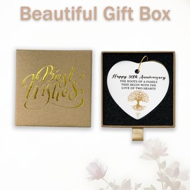 Best 30th Anniversary Wedding Gifts for Couple Parents 30 Year Anniversary Marriage Engagement Gifts for Wife Husband Ceramic Ornament Keepsake