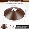 Qualirey 1 Pack 21.5 Inch Metal Squirrel Proof Baffle for