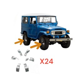 Unbranded For Land Cruiser 1969-1984 FJ40 Wheel Clips Set For Cover Hub Cap Only 24 Clips