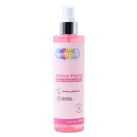 Vemare Cosmetics Tónico Facial De Rosas Con Elastina Anti-edad 250 ml