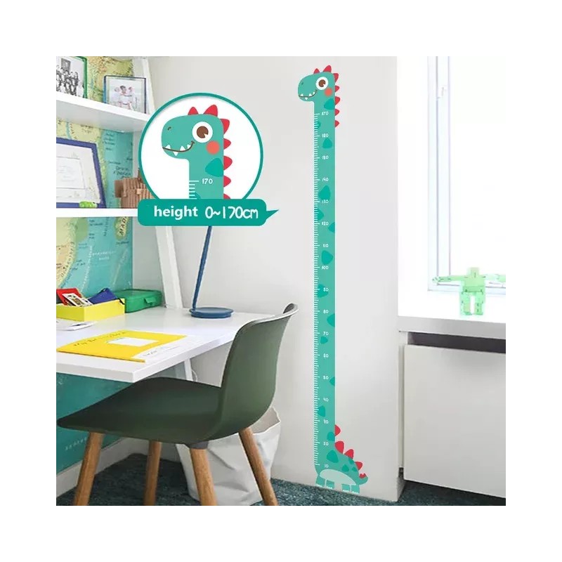 Deluxe Vinilo Adherible Regla Medir Estatura Niños Decora Unicornio
