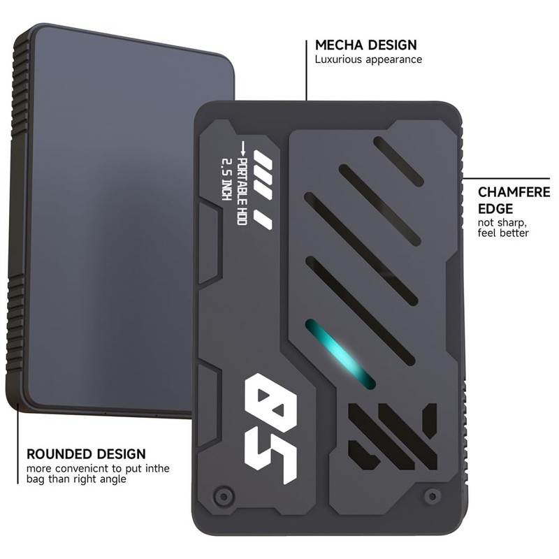 Snblzhef 2.5-Inch Portable External USB3.0 HDD 2.5 Inch Storage Disk
