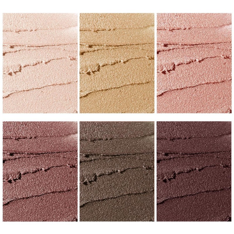 LUXAZA PRO Pink Eyeshadow Pencil Makeup 6 Piece Set, Bright