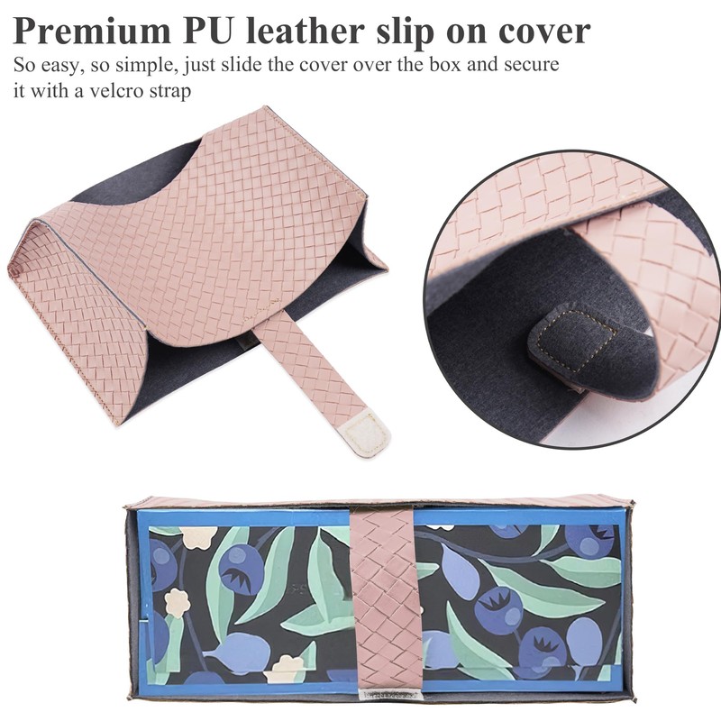 LIZIMANDU Leather Cover for Disposable Paper Hand Towel Box, Compatible