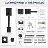 RAFECIEE Black Front Door Handle and Deadbolt Set, Front Door