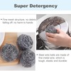 Stainless Steel Scourer,Cleaning Scrub Sponges, Heavy Duty Dishwashing Scouring Pad