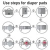 JSTHHTT Changing Mat, Portable Changing Mat, Baby Changing Mat, Foldable