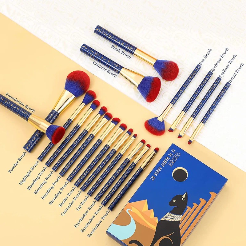 Docolor Brochas De Maquillaje 19pcs Makeup Brush Set Prem...
