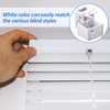Jetec 8 Pieces 1 Inch Blind Brackets White Profile Box