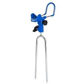 FONGKNOX Table Fishing Rod Holder Fishing Rod Stand Floor-Standing Universal Connector Rod Holder Support Bracket Beach Fishing Universal Adjustable - Blue With Luminous Pad