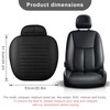 Gzerma 1 Pack Car Seat Cover PU Leather Front Seat