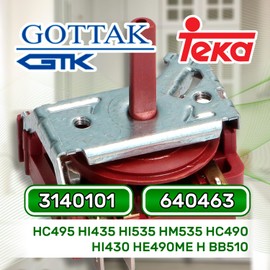 Oven Rotary Switch with Original Code 3140101 640463 for Teka Gottak ONIX TECH