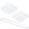 200 Pcs 0.040" X1/4" x 2" Clear Setting Blocks for