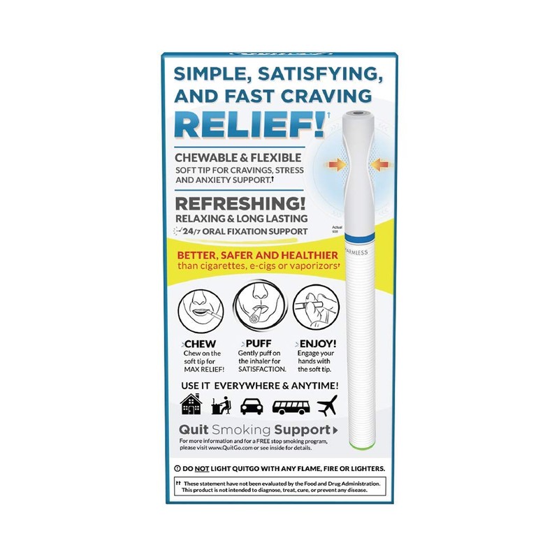 Stop Smoking Remedy, Smoke-Free Oxygen Inhaler, Chewable Mouth Grip to