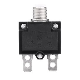 KIMISS Thermal Circuit Breaker, AC 125/250 V Reset Thermal Circuit Breaker Overcurrent Circuit Breaker for Generator (10A/15A/20A) (15A)