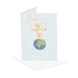 UK Greetings | Father's Day Card for Dad | Card for Dad, Grandad, Husband | Him, Boys, Men | Teddy Design | With Envelope | 140x195 mm