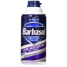 Barbasol Extra Moisturizing With Vitamin E Thick & Rich Shaving Cream, 10 Oz