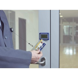 Durable 800519 Hard Box with Clip for Business / Security Badge 54 x 85 mm Transparent Pack of 25