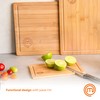MasterChef Bamboo Cutting Boards for Kitchen, Wooden Cutting Board Set