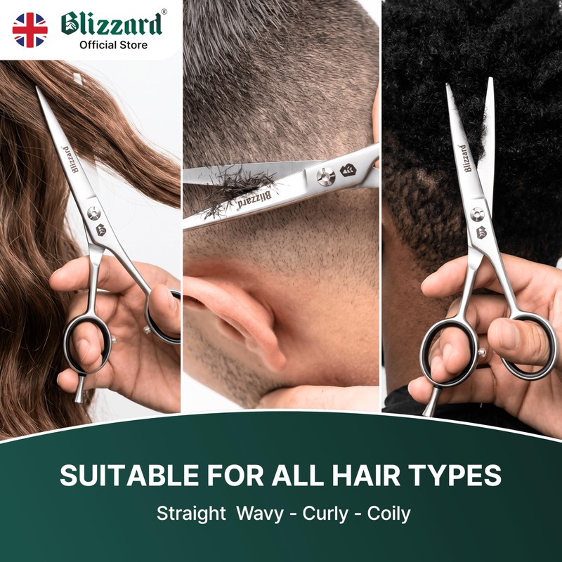 Blizzard Professional Hairdressing Scissors - Japanese 420 Steel Micro-Serrated Hair