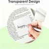 4 Pack Transparent Sticky Notes, 3x3 inch Clear Sticky Notes