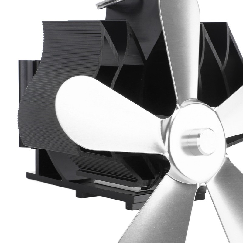 Wall Mounted Fireplace Fan 5 Blade Heat Powered Wood Stove