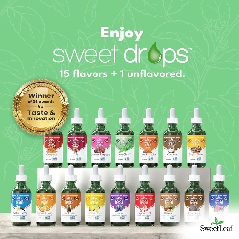 SweetLeaf Sweet Drops Stevia Liquid Sweetener, Variety 3-Pack – Lemon