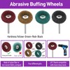 120 PCS Polishing Kit for Dremel, Abrasive Buffing Wheels for