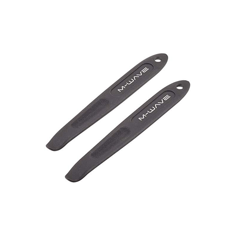 M-Wave Professional Tyre Levers Extra Long Pair On Card, Black,